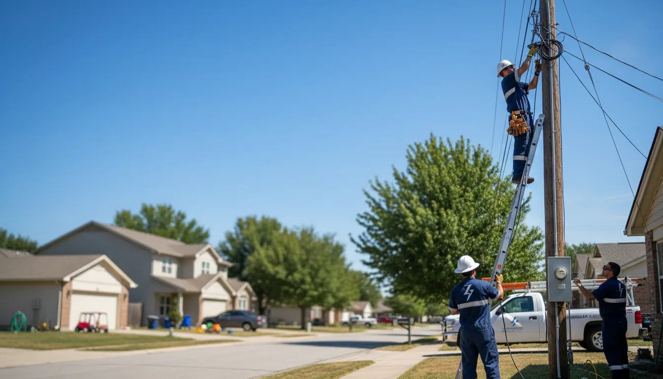 Residential electrician providing installation services in Elmer, LA